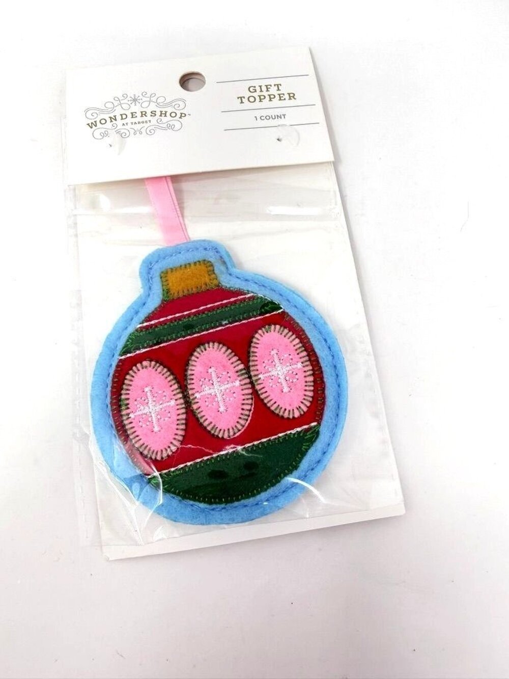 Target Christmas Humble Cheer Gift Topper Felt Ornament Ball - Wondershop™